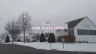 (4K) Cruising through Vernon, Connecticut, in winter with snow
