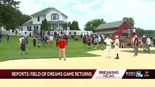 Reports: MLB returning to Iowa's Field of Dreams next year