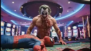 Spiderman vs Joker Fight🔥|spiderman' sad moments😢& Supergirl Traps on Beach 😱|AI Cinematic Movie