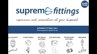 SUPREME FITTING export in the World compression Fitting clamp saddle 100% made in Italy since 1968