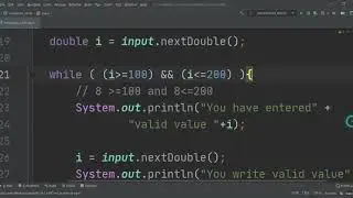 Java Programming Tutorial - while valid number
