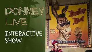 Donkey LIVE interactive show at USS Sentosa 😱😅 #uss #Singapore #Sentosa #donkey #2024 #travel #fun