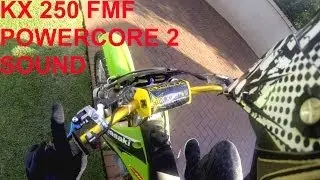 Kawasaki KX 250 FMF Powercore 2 Muffler versus Stock Comparison