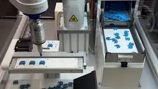 Robotic Workcell comprised of flexfeeder XQ125 + Epson SCARA