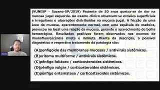 Diagn&oacute;stico e tratamento em estomatologia na VUNESP - CD Concursos