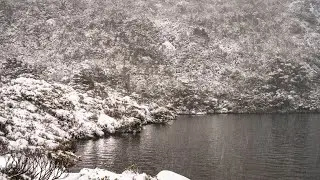 Hartz Mountain National Park 🏔️⛄️- Lake Osbourne mid afternoon, sleet & wind 🌨️- Arve Falls .
