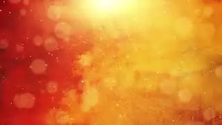 Yellow And Orange  Particle Glitter Sparkles and Magic Shiny Bokeh Background 4K