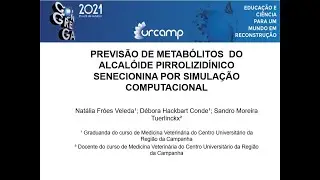 PREVIS&Atilde;O DE METAB&Oacute;LITOS DO ALCAL&Oacute;IDE PIRROLIZID&Iacute;NICO SENECIONINA POR SIMULA&Ccedil;&Atilde;O COMPUTACIONAL