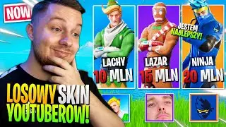 Losowy YOUTUBER challenge w Fortnite ... (suby = SKILL?)