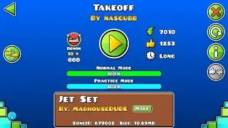 Geometry Dash: Takeoff by nasgubb (demon, 10 stars)