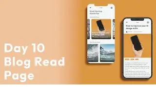 Day 10 of 50 Days Daily UI-Design Challenge | Creating Blog Read Page | madebysunnypradhan