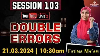 ENG Session 103 | Double Errors | Fatima Ma'am 21.03.2024 #banking #bankingexams #bank