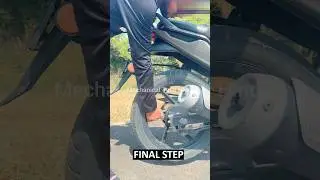 Start Your Bike / Motorcycle Engine By Just Rotating Rear Wheel | Bike Engine Start Problem #shorts