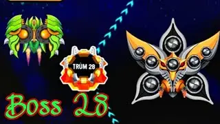 Space shooter Boss 28 vs Light Storm - Bắn ruồi tr&ugrave;m 28 vs B&atilde;o &aacute;nh s&aacute;ng
