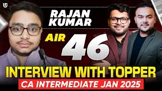 CA Inter AIR 46 Rajan Kumar | CA Inter Jan 2025 Results | Student of MVSIR & Pranav Sir