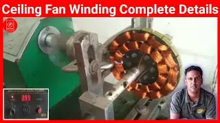 Ceiling fan winding machine | 12 +12 coil stator winding | Perfect Engineer
