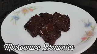 5 Minutes Eggless Microwave Fudge Brownies Recipes | Microwave Fudgy Brownies Recipes |6 Ingredients