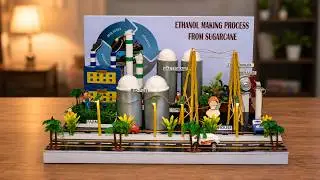 Ethanol making process from sugarcane and rice straw ! Solid waste management project for school