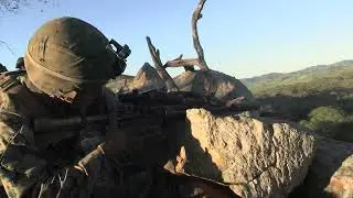 LAR Marines of Bravo Company in 1st MARDIV Squad Competition