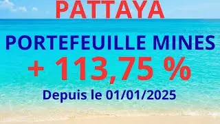 PORTEFEUILLE MINES + 113,75 % depuis le 01/01/2025