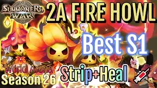 Best S1 Strip + Heal 💉🩸- 2A Howl Fire Lala and friends - Summoners war - RTA 魔靈召喚