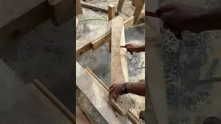 Cutting a timber frame brace
