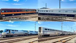 Seattle Trains: Blue Ridge Club & Pacific Home Pullman Sleeper Cars Join Amtrak Empire Builder 60fps