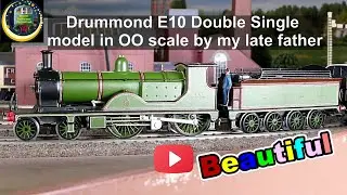 09 - Beautiful! Drummond E10 Double Single model in OO scale by my late father