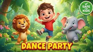 Jungle Animals Dance Party 🦁🐘 Best Song for Kids #animaldance #rhymes
