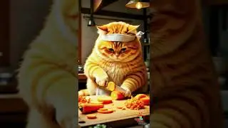Meow Meal Time | #funnycats #cat #animation #cute #funnyanimals #ai #trending #trendingshorts #food