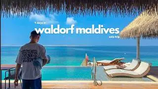 4 day solo trip to Waldorf Astoria Ithaafushi Maldives 🇲🇻