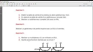 TD N°1 Les portes logiques Circuit Programmable FPGA