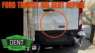 БОЛЬШАЯ ВМЯТИНА НА FORD TRANSIT УСТРАНЕНА БЕЗ ПОКРАСКИ