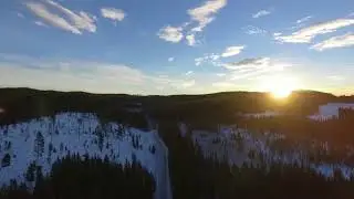 Drone shoot of a forest and road at sunrise   Free HD Video Clips & Stock Video Footage at Videezy!