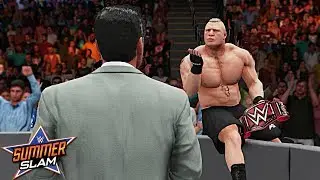 WWE SummerSlam 2018 - Brock Lesnar leaves WWE with the Universal Championship!! WWE 2K18