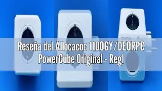 Rese&ntilde;a del Allocacoc 1100GY/DEORPC PowerCube Original - Regleta de 5 tomas de corriente, Color Gris,