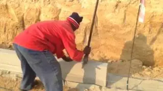 Kerb installation the difficult way