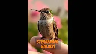 Der Mann hob einen Kolibri am Stra&szlig;enrand auf. #tier #tiere