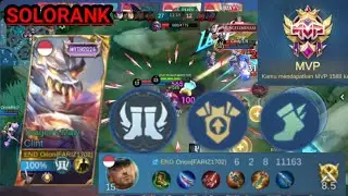 💪ITEM💀PALING😜COCOK UNTUK SOLO🔥|🔫CLINT🎮GAMEPLAY🔥| MOBILE LEGENDS BANG BANG INDONESIA🔥