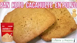 ▷« PAN de CACAHUETE o MANÍ en POLVO » 🍞 KETO ⚡ SIN GLUTEN ⚡ BAJO en CARBOHIDRATOS
