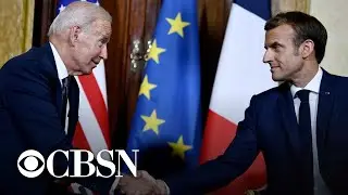 Biden meets with Pope Francis and French President Macron