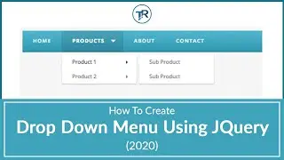 HOW TO CREATE DROPDOWN USING JQUERY (2020) | HOW TO CREATE DROPDOWN MENU IN YOUR WEBSITE (2020)