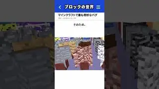 マインクラフトで最も奇妙なバグ