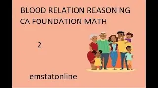 CA FOUNDATION MATH -BLOOD RELATION REASONING