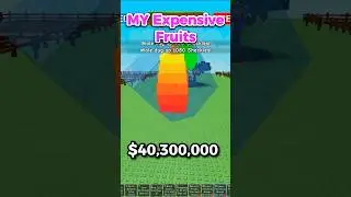 The Most Expensive Fruits I Grew in Grow a Garden 🍇💰 #shorts #fyp