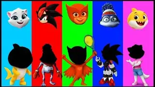 DAME TU COSITA👀Wrong Body Parts💃Dance Funny Puzzle Wrong Heads👥️&Sonic and Baby Shark