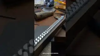 final proces of homemade Cuban link bracelet 🔗#making #bracelet #handmade #maasjewellerymakers#short