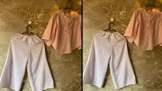 Very Easy palazzo pant and A line frock | palazo cutting for beginners |#stitchbyme #palazo