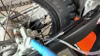 How I bleed my Clake SLR Left-hand rear brake on my KTM 300 XCW