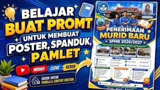 Cara Membuat Prompt Poster & Spanduk dengan AI ChatGPT | Desain Langsung Jadi